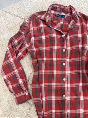 Polo Ralph Lauren Red Plaid Button-Up Shirt